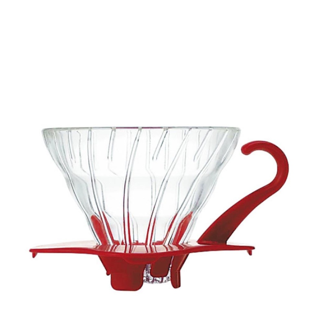 Hario Glass Coffee Dripper V60 01 Red