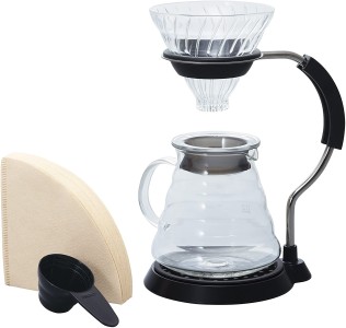 Hario V60 Arm Stand Glass Dripper Set G Hario V60 Arm Stand Glass Dripper Set G