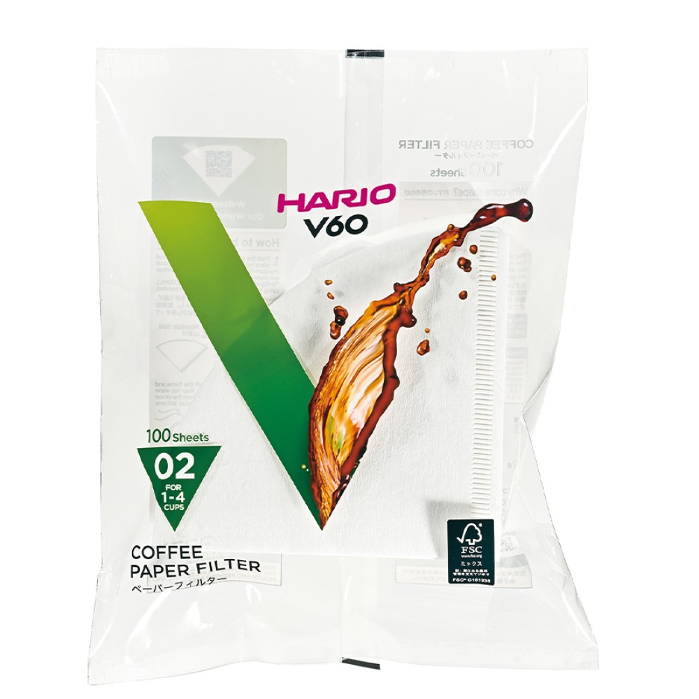 Hario Paper Filters 02 white 100τμχ Hario Paper Filters 02 white 100τμχ
