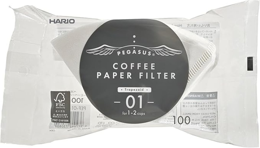 Hario Pegasus Paper Filter 01 W 100 τμχ