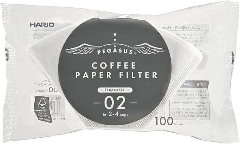 Hario Pegasus Paper Filter 02 W 100 τμχ