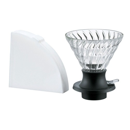 Hario Immersion Dripper SWITCH 360mL Glass Black