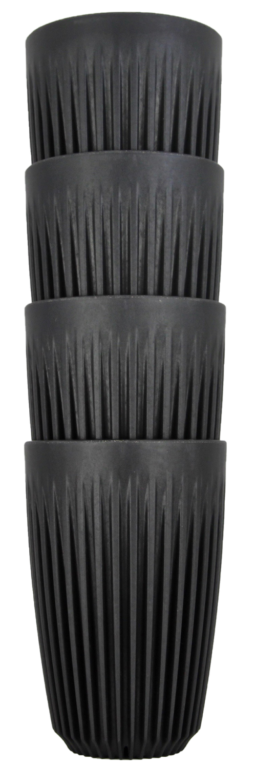 Huskee 4 τμχ Cup 12oz Charcoal