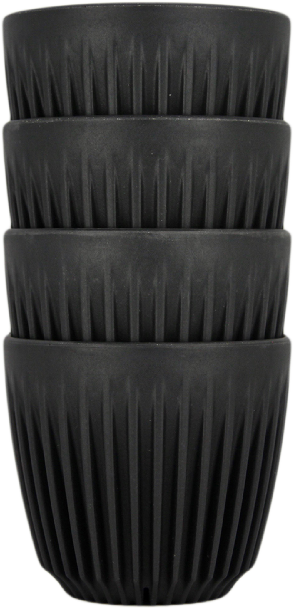 Huskee 4 τμχ Cup 6oz Charcoal