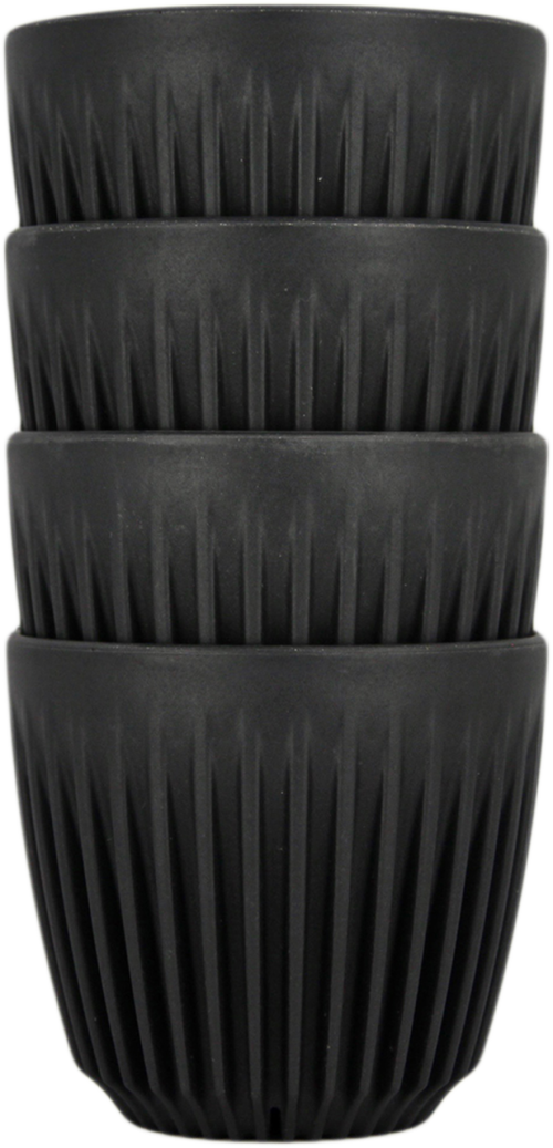Huskee 4 τμχ Cup 6oz Charcoal