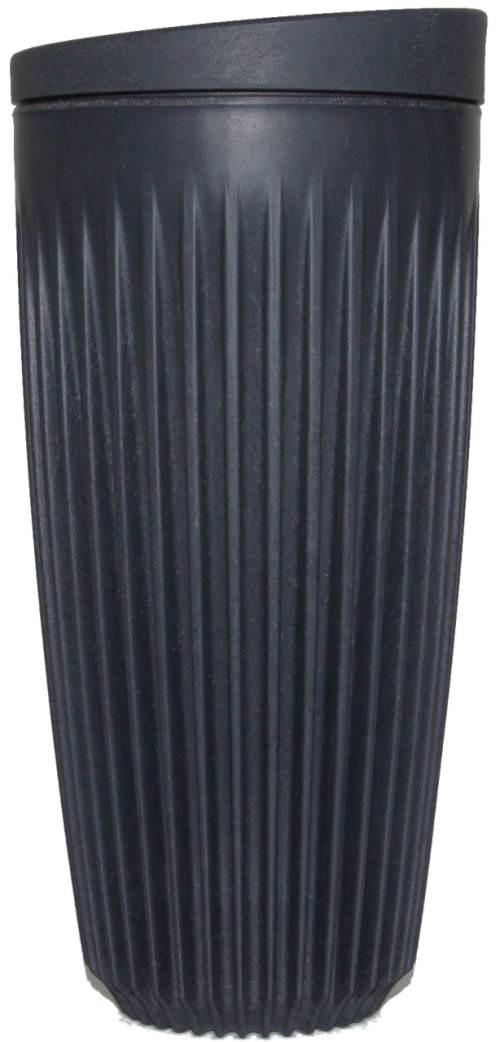 Huskee Cup&Lid 16oz Charcoal