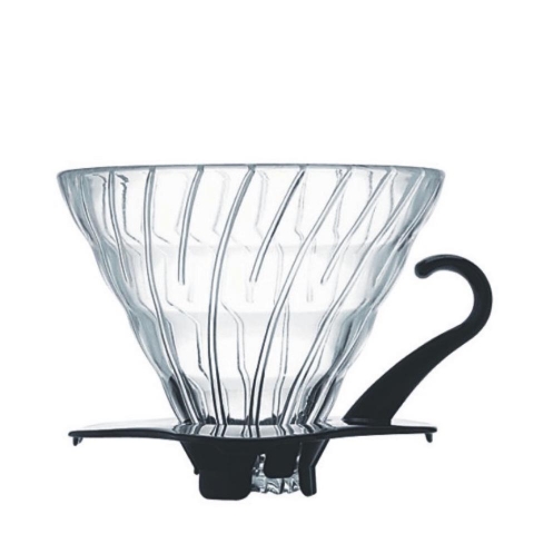 Hario Glass Coffee Dripper V60 02 Black